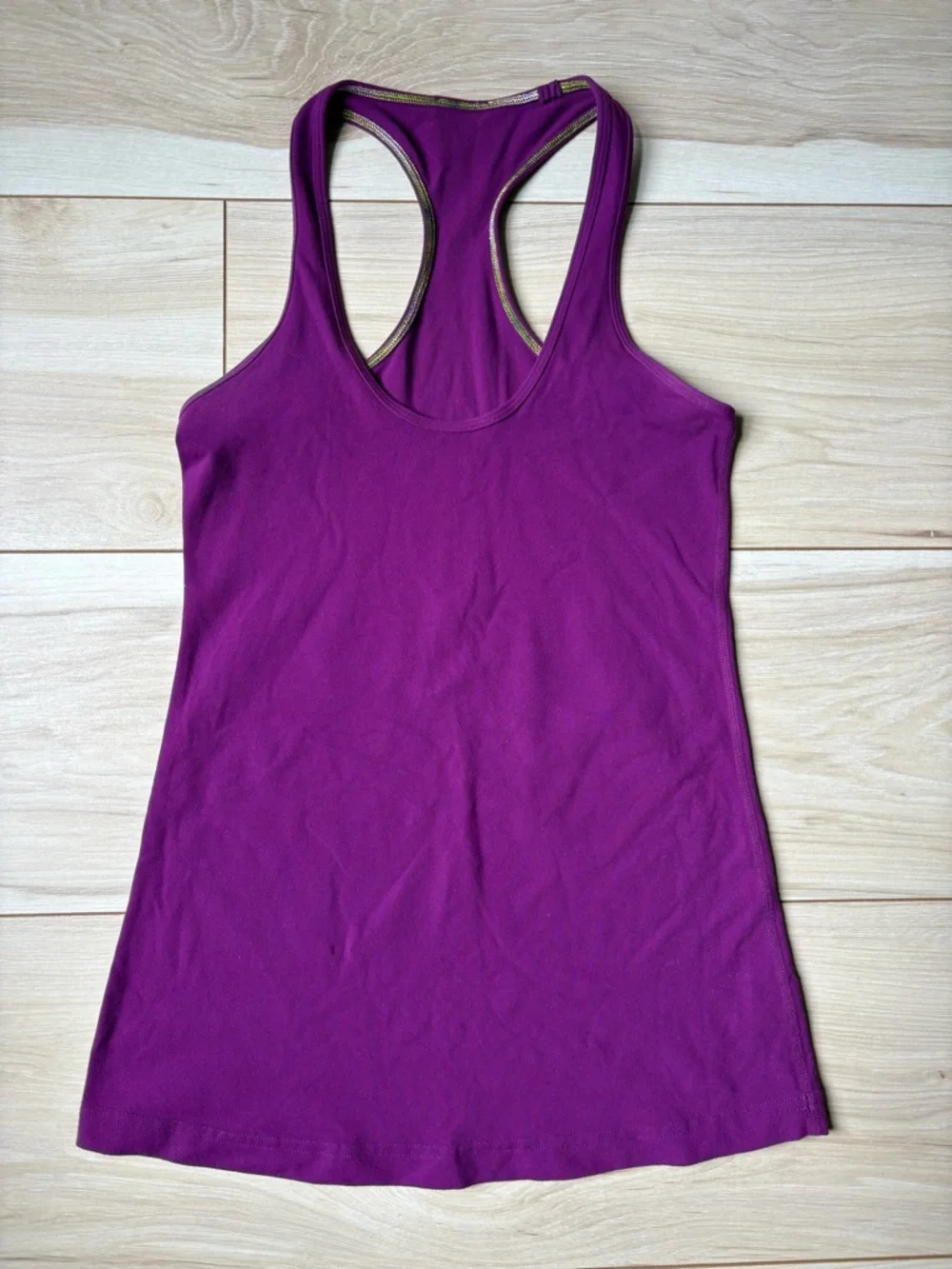 Lululemon Purple Racerback Tank Top Built-In Bra Athletic Yoga Size 6 - Picture 3 of 6